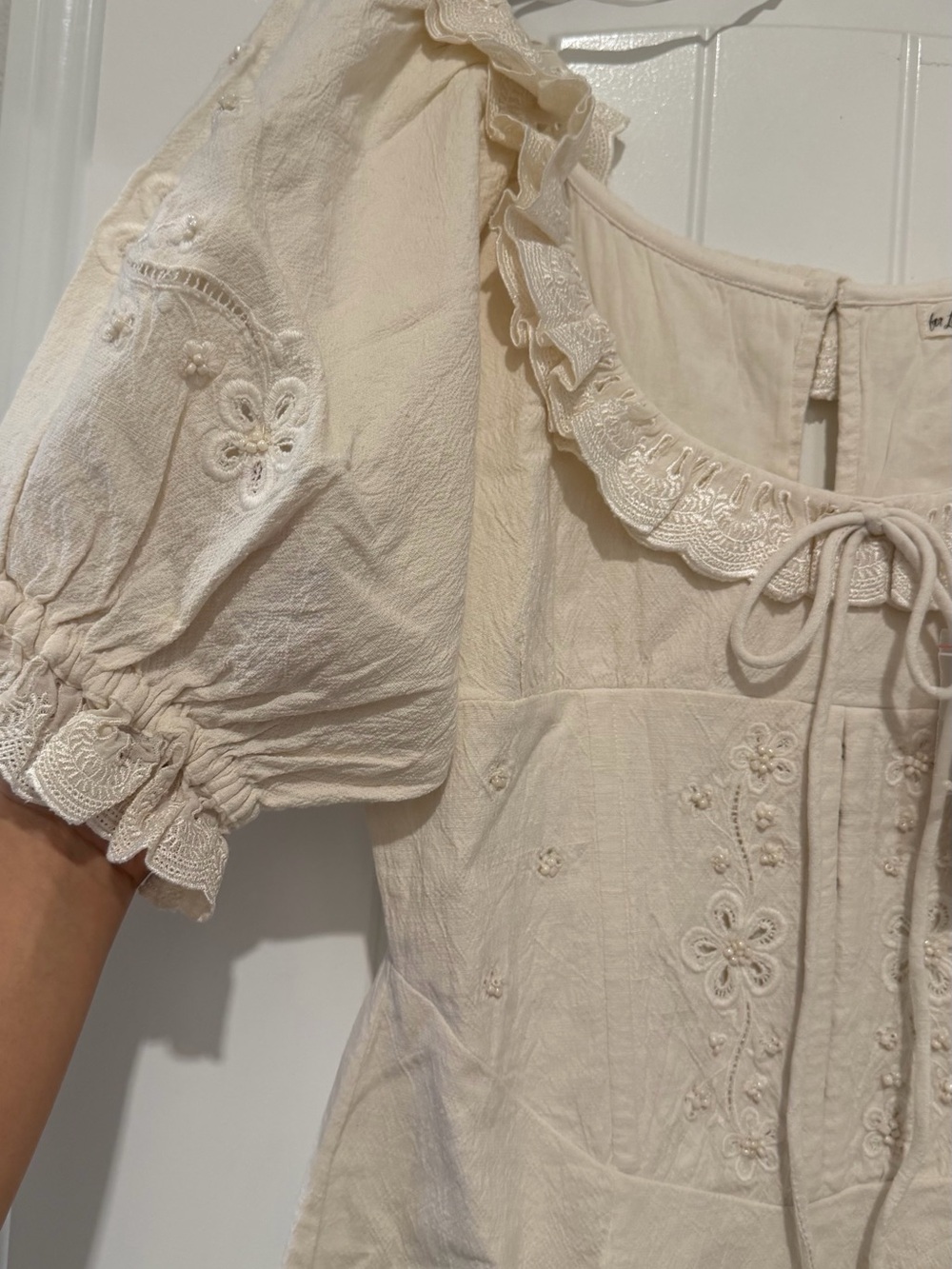 For Love & Lemons Adelie Midi Dress XS / White - Picture 6 of 8